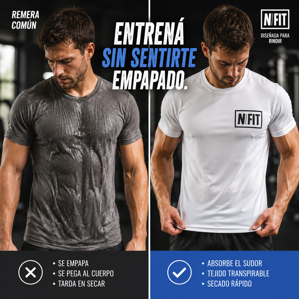 Remera deportiva
